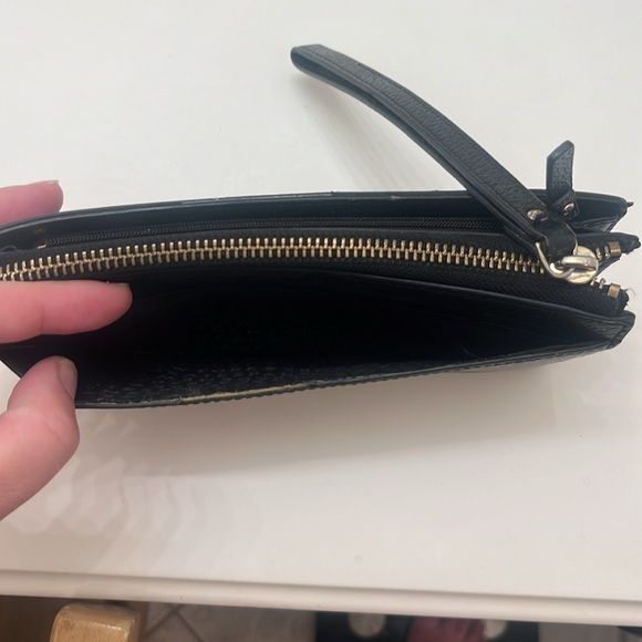 Kate Spade Wallet - Long Black Wallet with Gold Accents - Picture 7 of 12